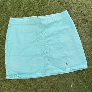 Wild Fable Turquoise Mini Skirt